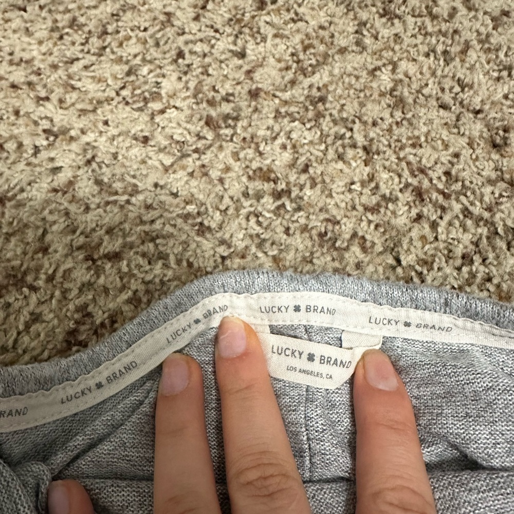 Lucky brand 2 tone long sleeve comfy shirt